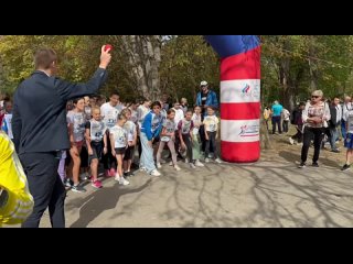 В симферопольском парке имени Юрия Гагарина стартовал забег в рамках благотворительной акции «Белый цветок»