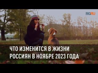 Что изменится в жизни россиян с ноября 2023 года