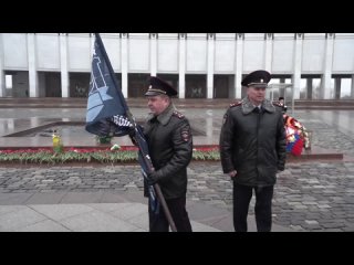 Всероссийская эстафета передачи флага-символа в честь 100-летнего юбилея службы участковых уполномоченных полиции.