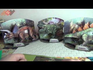 Динозавры 3D Пазл - сборная модель - Cubic Fun