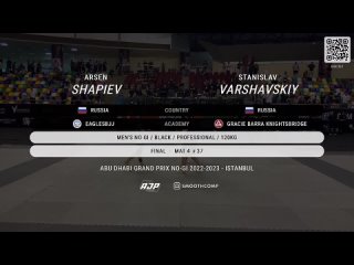 fin Arsen Shapiev vs Stanislav Varshavskiy - ADGP NO-GI 2023