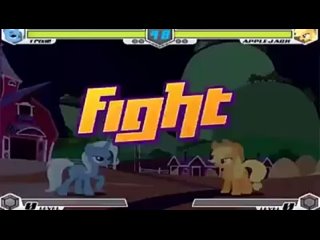 MLP MY LITTLE PONY FIGHTING IS MAGIC TRIBUTE EDITION. GAMEPLAY CON (DARKKINGWOLF  DERVOOLTMON).