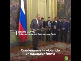 “Condenamos la violencia en todas sus formas”: Lavrov llama al cese del fuego entre Israel y Palestina