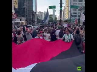 🇧🇷🇵🇸 Acto en solidaridad con Palestina en Sao Paulo