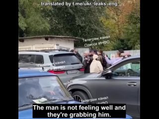 Employees of the military registration and enlistment office in Odessa beat and tied up a man in the street in broad daylight wh