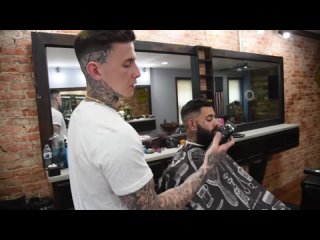 Beardbrand - Dope Fade with Sick Tattoos  Sharp Beard Trim