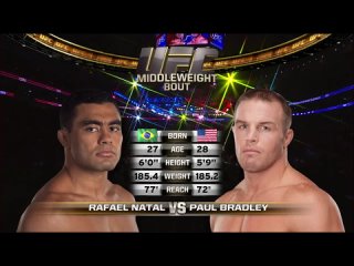 Rafael Natal vs Paul Bradley UFC 133 - 6 августа 2011