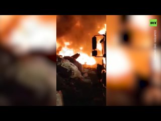 Huge fire engulfs plastics depot in Croatia