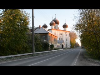 1.  г. Каргополь. Утро. Проспект Октябрьский