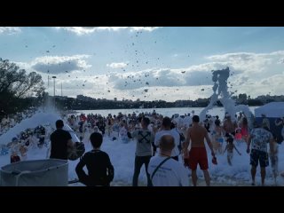 Пенная вечеринка, пляж Берега, Белгород. 
Видео от Сергея Жуликова