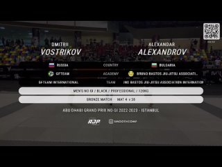 bronze Dmitrii Vostrikov vs Alexandar Alexandrov - ADGP NO-GI 2023