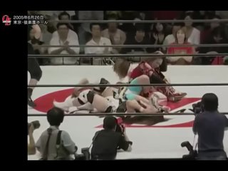 Carlos Amano & Mayumi Ozaki vs Chikayo Nagashima & Sugar Sato (Oz Academy 6/26/2005)