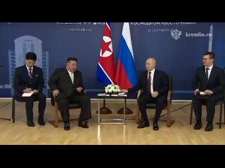 ️Negotiations between Vladimir Putin and Kim Jong-un began at the Vostochny cosmodrome