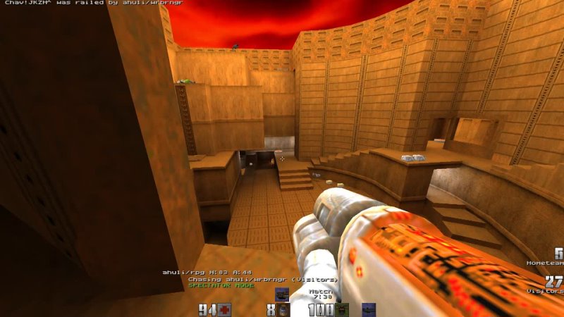 Chavs United vs ahuli, Quake2 World 2x2 TDM tournament #2