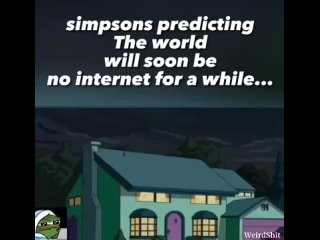 ☝️В Симпсонах также предсказали массовое отключение интернета по всему миру. 🤔