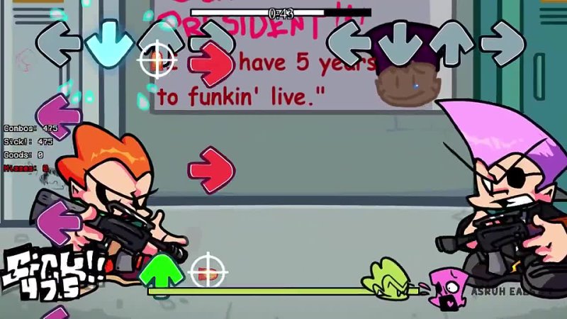 [Asruh Eals] Friday Night Funkin' Pico VS Cyclops | FNF Pico School Fanmade (FNF MOD/Pico Day)