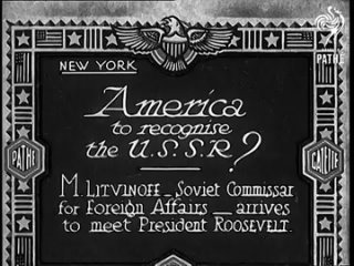 Il y a exactement 90 ans, les relations diplomatiques entre l’URSS et les USA étaient établies. Cette date est devenue le « poin