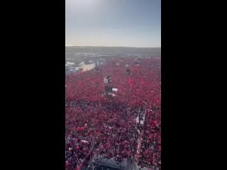 🇹🇷🇵🇸🇮🇱 Сегодня в Стамбуле прошел многотысячный митинг в поддержку Палестины, организованный при поддержке правящей партии Эрдога
