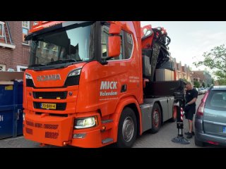 [THE SPOTTING CHANNEL] Scania R650 V8 + Fassi F2150RA Crane | Mick Volendam Groep