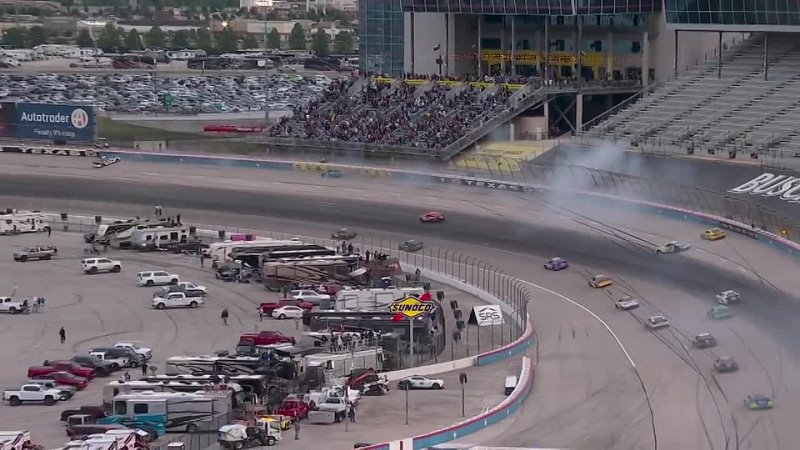 Ross Chastain plows into Kyle Busch and Chase Elliott at the All-Star Race   NASCAR