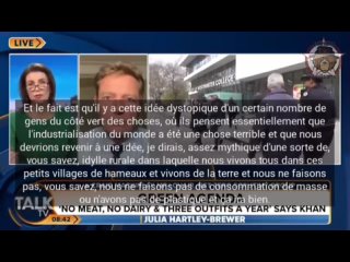 “Pas de viande, pas de produits laitiers et trois tenues par an“, déclare Khan