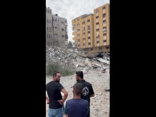 Israel destruye un edificio de 5 pisos en la Franja de Gaza
