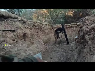 🇵🇸 | 🔥 | ХАМАС публикует кадры работы своих минометных расчетов по израильским войскам.
