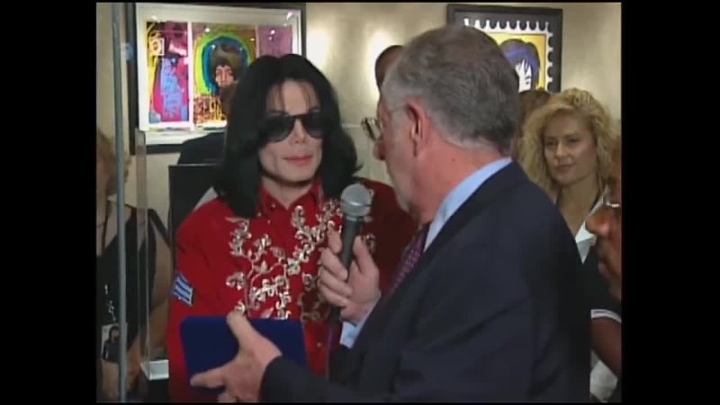 Michael Jackson receiving the key to Las Vegas 2003