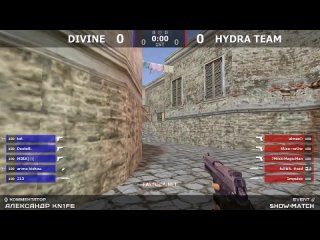 Шоу-Матч по CS 1.6 [HYDRA TEAM -vs- DIVINE] @ by kn1fe