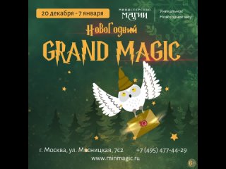 Новогодний GRAND MAGIC в Министерстве Магии! С 20 декабря по 7 января.