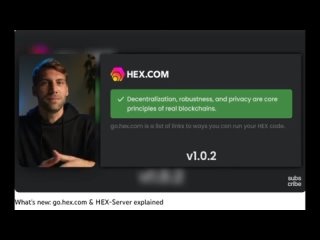 Что нового :  go.hex.com  / Как взаимодействовать с контрактом #HEX ?