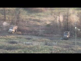 Американская бронетехника давит укропов в Харьковской области