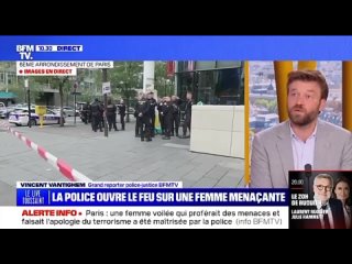 ️ 🇫🇷 La police de Paris a ouvert le feu sur une femme musulmane qui menaçait d’attaquer le métro