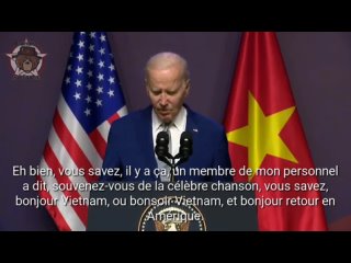 Biden fatigué est arrivé au Vietnam