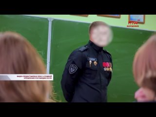 В Рузаевке сотрудник спецназа Росгвардии провел урок мужества