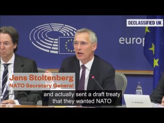 🇷🇺 🇺🇦Aquí está el Secretario General de la OTAN, Jens Stoltenberg, admitiendo que Rusia informó a la OTAN antes de la guerra que