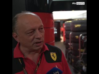 @SkySportsF1Frédéric Vasseur reflects on Ferraris qualifying with Charles in P2 and Carlos in P8 for Sundays race 👇