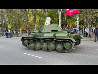 Это как чудо. Танк Т-70 л-та Гаврюшова, который 80 лет назад первым ворвался в Мелитополь, снова на ходу
