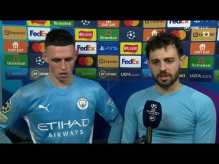 Phil Foden and Bernardo Silva react to EPIC Man City victory over Real Madrid