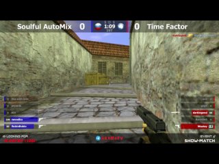 Шоу-Матч по CS 1.6 [Time Factor -vs- Душевный AutoMix] 3map @kn1feTV