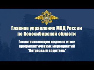 Госавтоинспекция Новосибирской области подвела итоги профилактических мероприятий «Нетрезвый водитель»