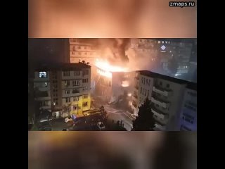️В Баку вспыхнул второй за сутки пожар. Утром горел рынок стройматериалов, сейчас - клиника возле ст