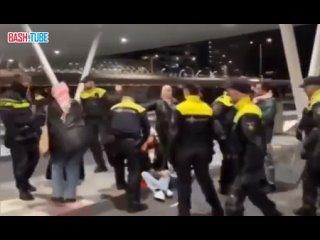 🇳🇱 В аэропорту Амстердама полиция избила палестинцев