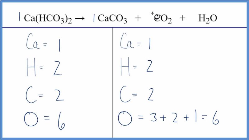 [Wayne Breslyn] How to Balance Ca(HCO3)2 = CaCO3 + CO2 + H2O (Decomposition of Calcium hydrogen carbonate)