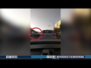 Могилевские гаишники по видео наказали водителя, который не пропустил пешехода на «зебре»