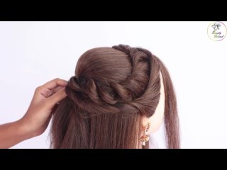Beauty Friend - very easy messy low bun hairstyle ｜ hairstyle for raksha bandhan