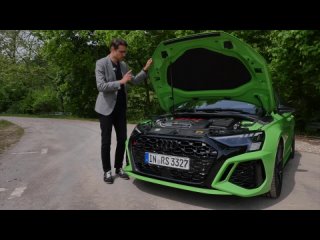 Audi RS3 driving REVIEW with Germany Autobahn 2022 RS3 saloon sedan