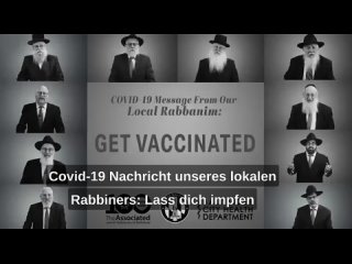 Aufruf, sich die Spritze verpassen zu lassen von der Chabad-Lubawitsch-Mafia.