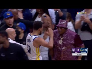 Steph Curry hit ‘em with the ’night night’ celebration after 16 4th-quarter points and the game-winning three 🔥