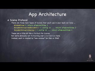 Swift Xcode iOS 16 Apps Стэнфордский Курс 15. Архитектура Документа